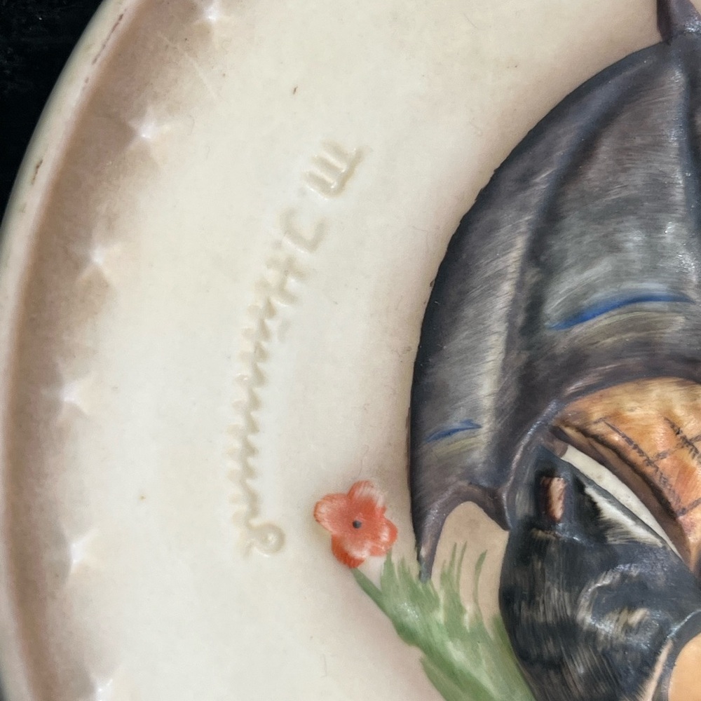MJ Hummel 11th Annual Decorative Plate Umbrella Boy 1981 Goebel W Germany 1973 - Picture 4 of 5